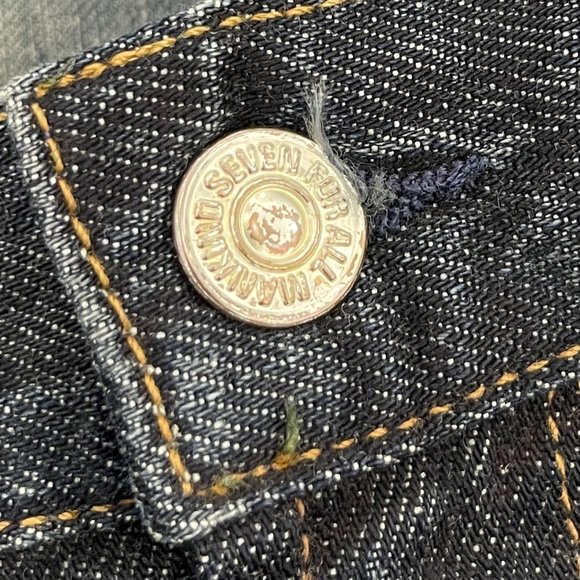 VINTAGE 7 for all mankind Slimmy distressed jeans size 32 - Picture 9 of 11